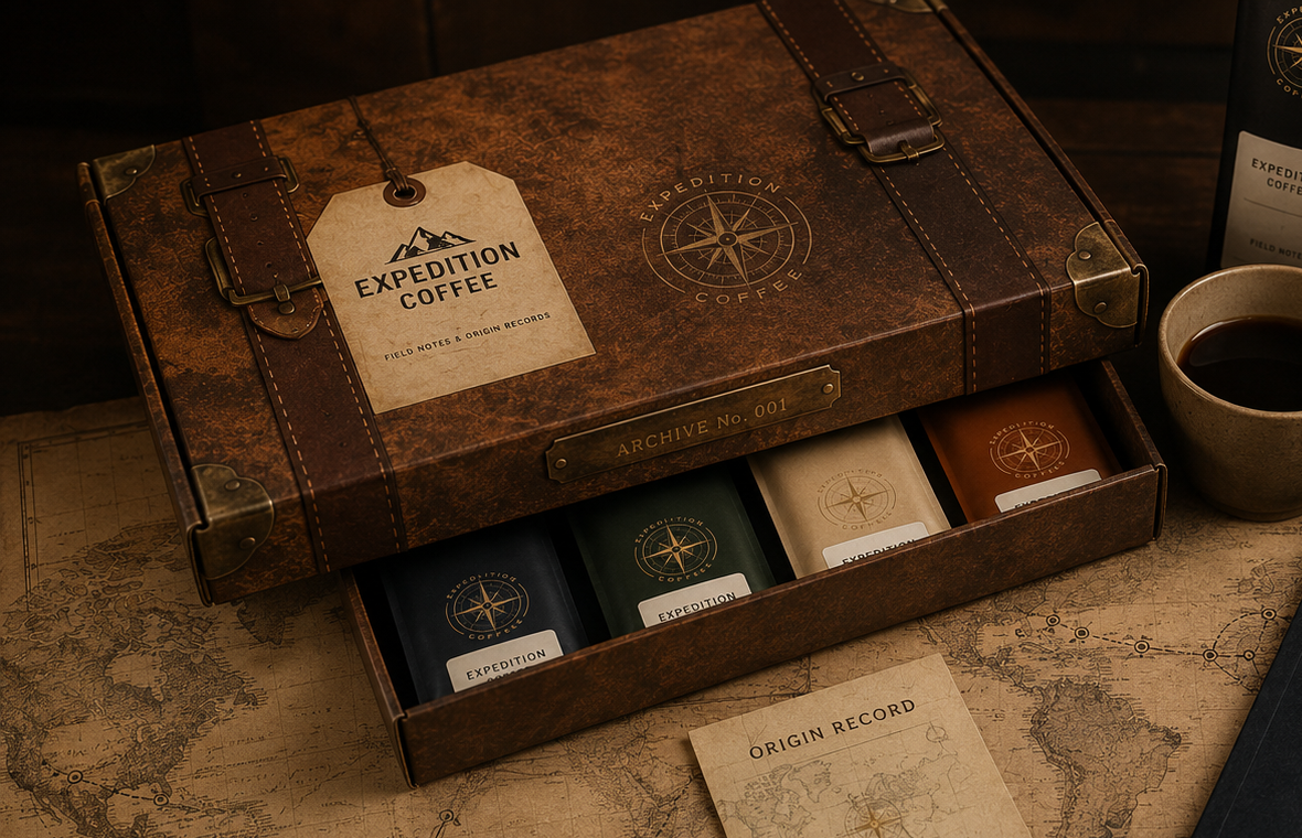 Expedition Coffee luxury mailer concept
